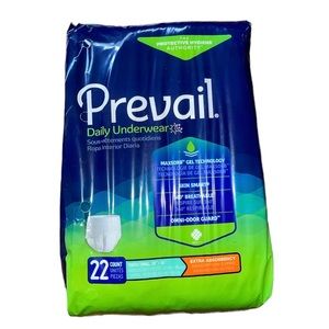 Prevail daily underwear size Youth small 20”-34” diapers pull ups
